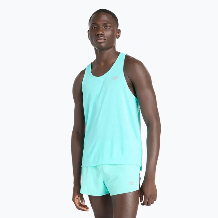 Vyriškas tank topas New Balance Singlet Athletics cyber jade