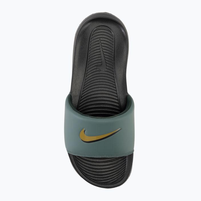 Vyriškos šlepetės Nike Victori One Slide black/vintage green/bronzine 5