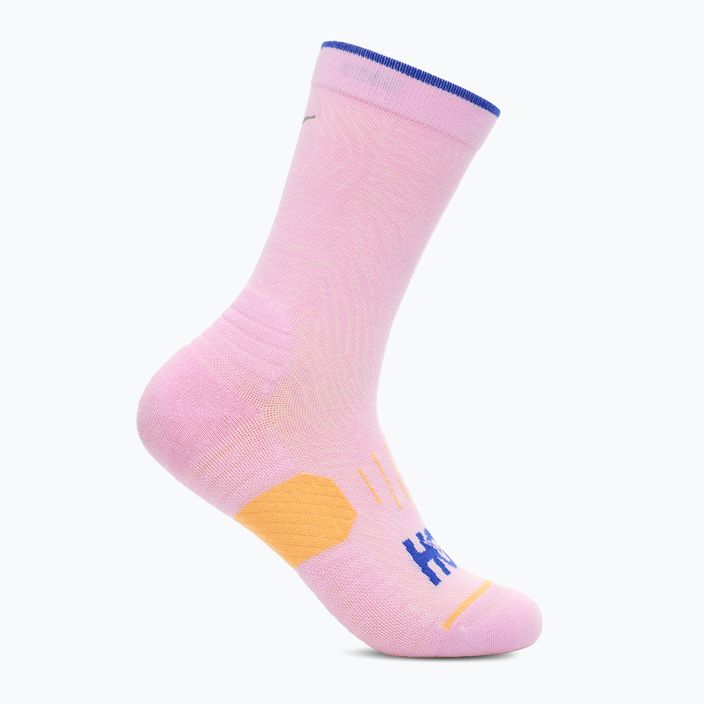 Bėgimo kojinės HOKA Crew Run Sock 3 poros pink twillight/sherbert/dazzling blue 2