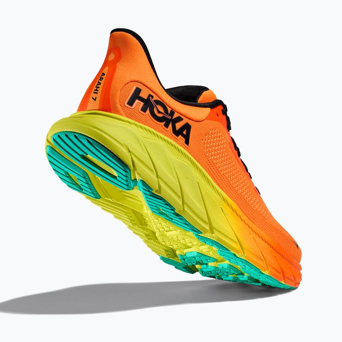 Vyriški bėgimo bateliai HOKA Arahi 7 electric tangerine/black 6