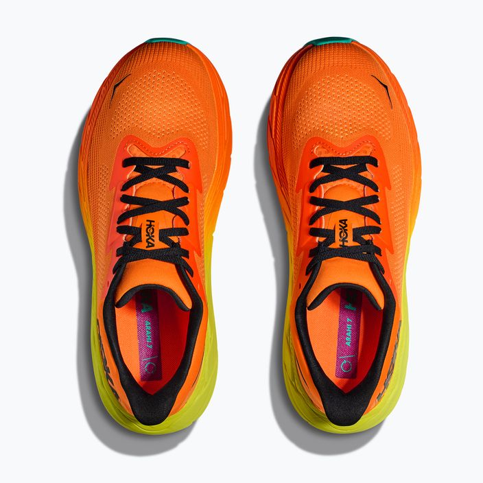 Vyriški bėgimo bateliai HOKA Arahi 7 electric tangerine/black 8