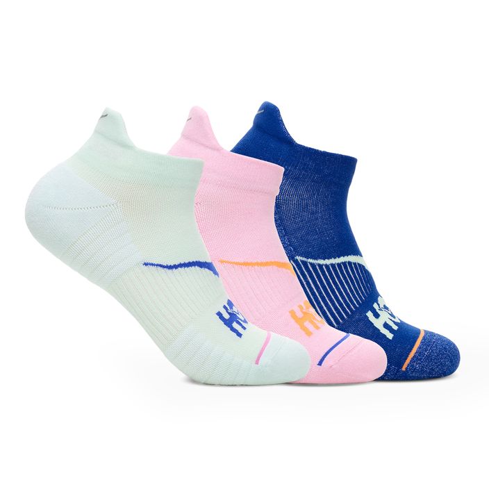 Kojinės HOKA No-Show Run Sock 3 pary aqua brze/pink twilight/ultramarine 2