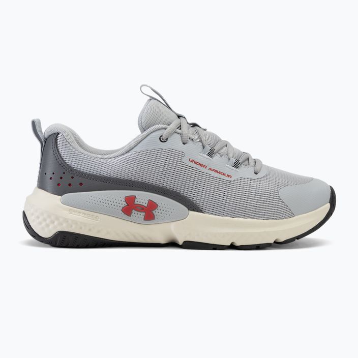 Vyriški treniruočių batai Under Armour Dynamic Select mod gray/castlerock/inferno red 2