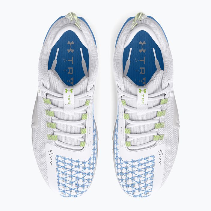 Moteriški treniruočių batai Under Armour TriBase Reign 6 white/horizon blue/morph green 4