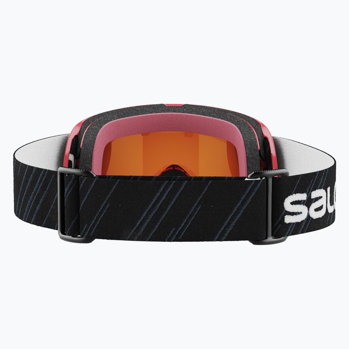 Salomon Juke Access rožinės/toninės oranžinės spalvos vaikiški slidinėjimo akiniai L39137500 9