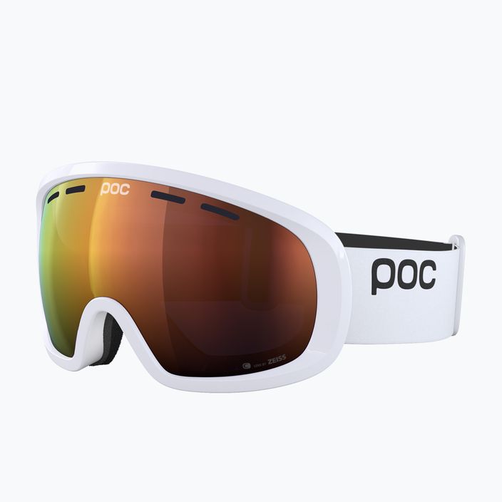 POC Fovea Mid Clarity hydrogen white/spectris orange slidinėjimo akiniai 6