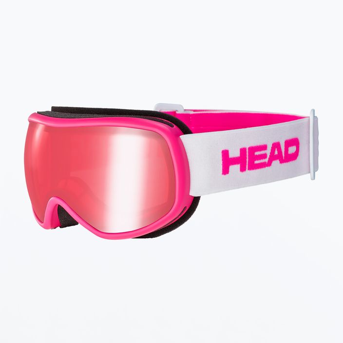 HEAD Ninja raudoni/rožiniai vaikiški slidinėjimo akiniai 395430 6