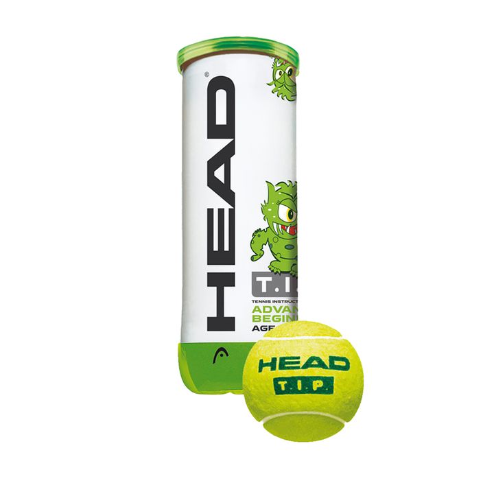 HEAD Tip vaikiški teniso kamuoliukai 3 vnt., žali/ geltoni 578133 2