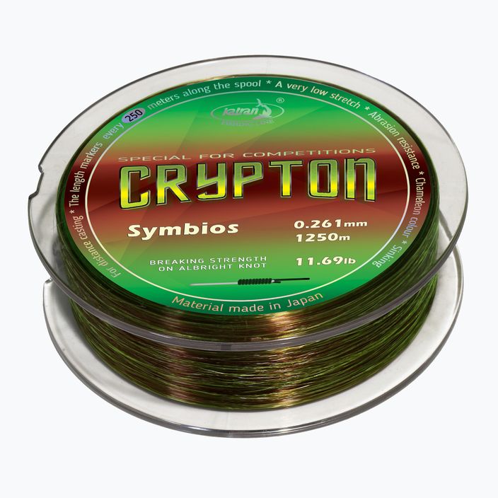 Katran Crypton Symbios žalios-rudos spalvos karpių meškerė