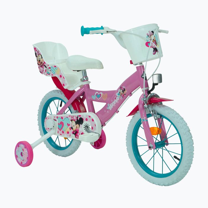 Huffy Minnie vaikiškas 14" rožinis dviratis 24951W 13