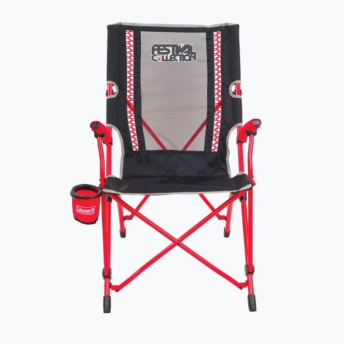 Coleman Festival Bungee žygio kėdė juoda ir raudona 2000032320 2
