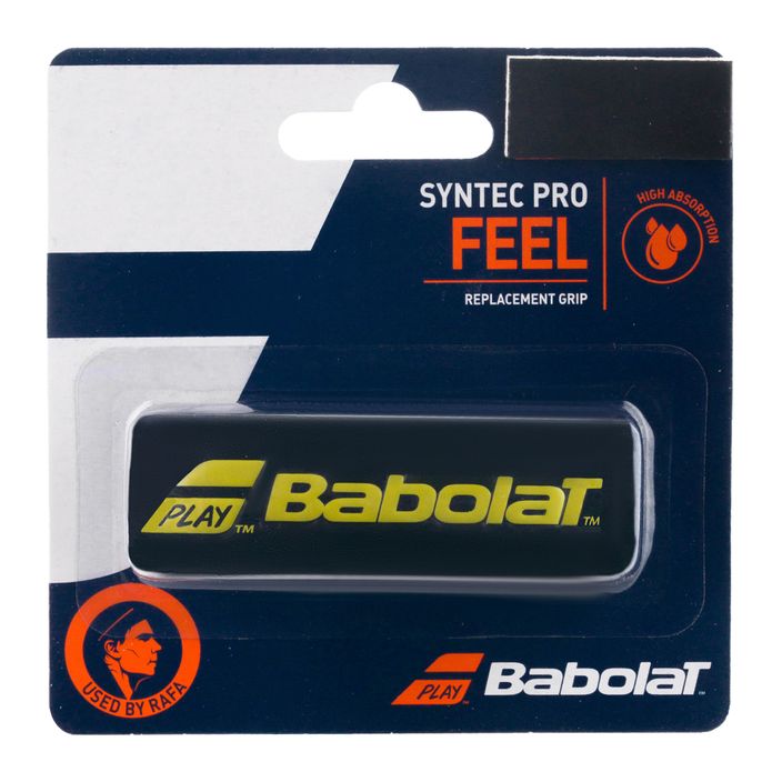 Babolat Syntec Pro teniso raketės apvyniojimas juoda/geltona 670051 2