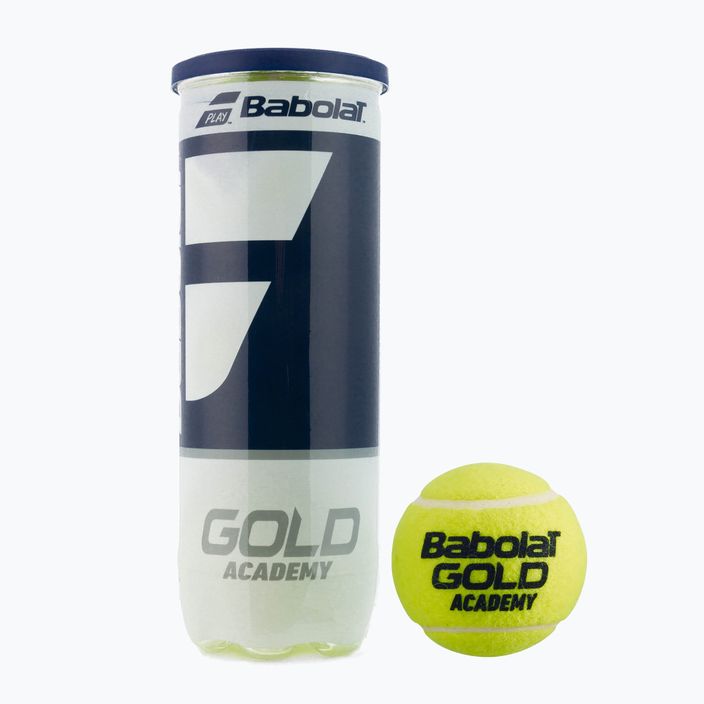 Babolat Gold Academy teniso kamuoliukai 3 vnt. geltoni 501085