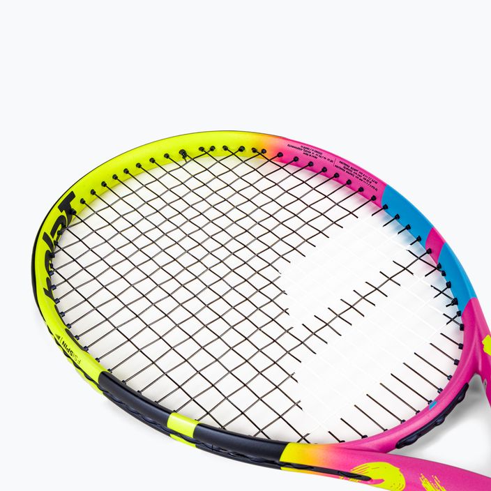Babolat Pure Aero Rafa 2gen vaikiška teniso raketė geltona-rožinė 140469 5