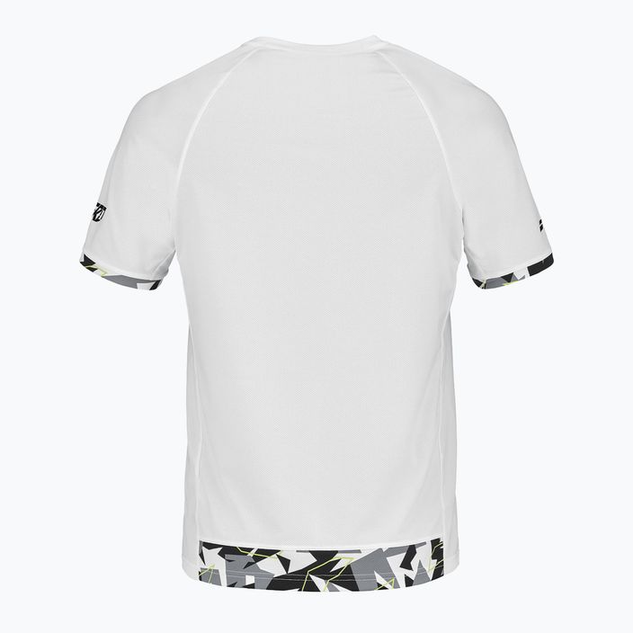Vyriški Babolat Aero Crew Neck teniso marškinėliai White 2MS23011Y 2