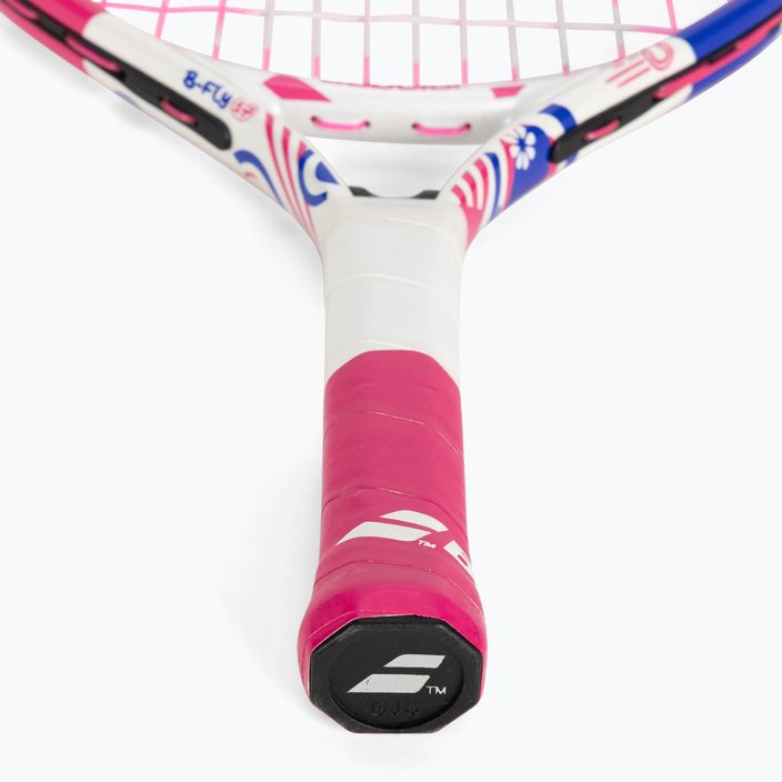 Babolat B Fly 17 vaikiška teniso raketė balta ir rožinė 140483 3