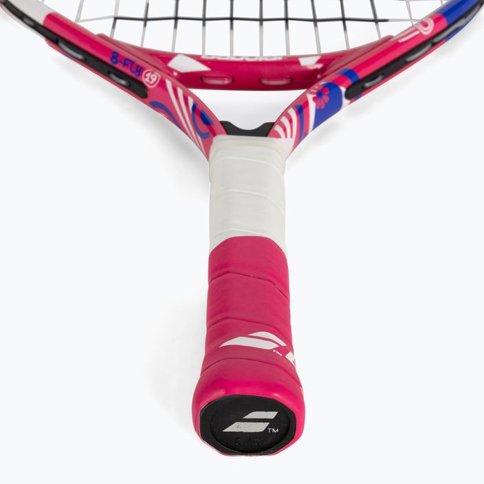 Babolat B Fly 19 vaikiška rožinės ir baltos spalvų teniso raketė 140484 3