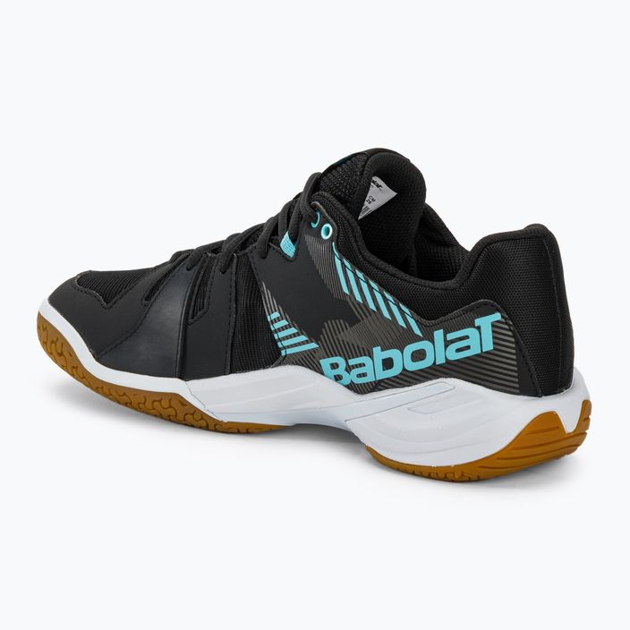 Vyriški badmintono batai Babolat Shadow Spirit black/light blue 3