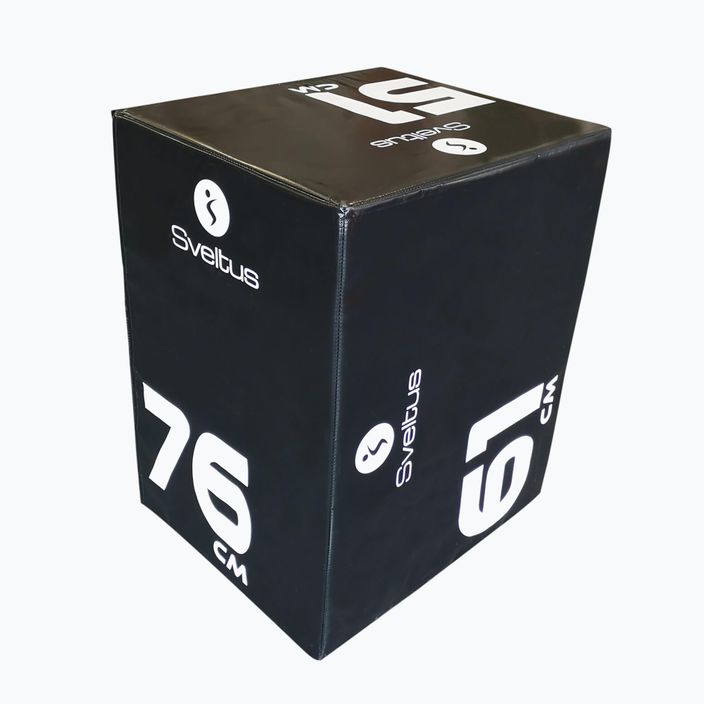 Sveltus Soft Plyobox 3in1 putplasčio plyometrijos dėžė juoda 4600 2