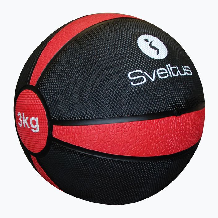 Medicininis kamuolys Sveltus Medicine Ball 3 kg black/red