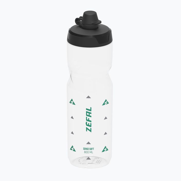 Dviračio vandens butelis Zefal Sense Soft 80 No-Mud 800 ml translucent