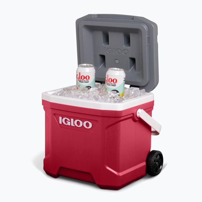 Turistinis šaldytuvas Igloo Latitude 16 Qt Roller 15 l industrial red/ meteorite 14