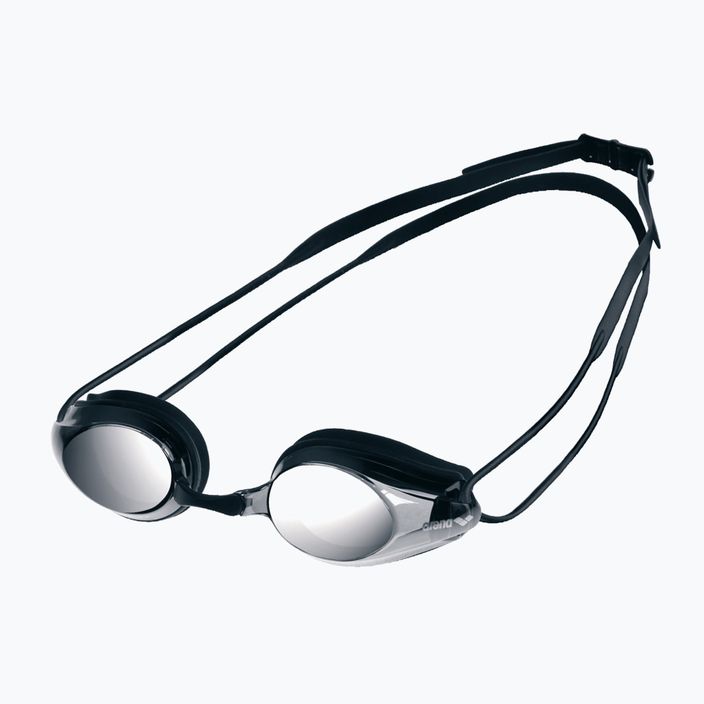 Arena Tracks Mirror juodi/dūmų sidabro spalvos plaukimo akiniai 6