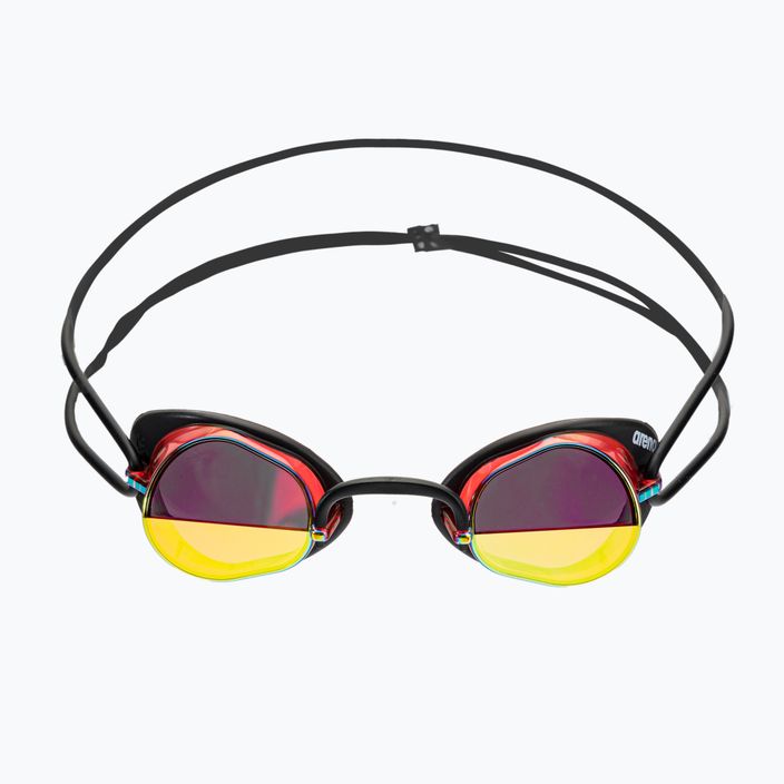 Arena Swedix Mirror raudoni/geltoni/juodi plaukimo akiniai 2