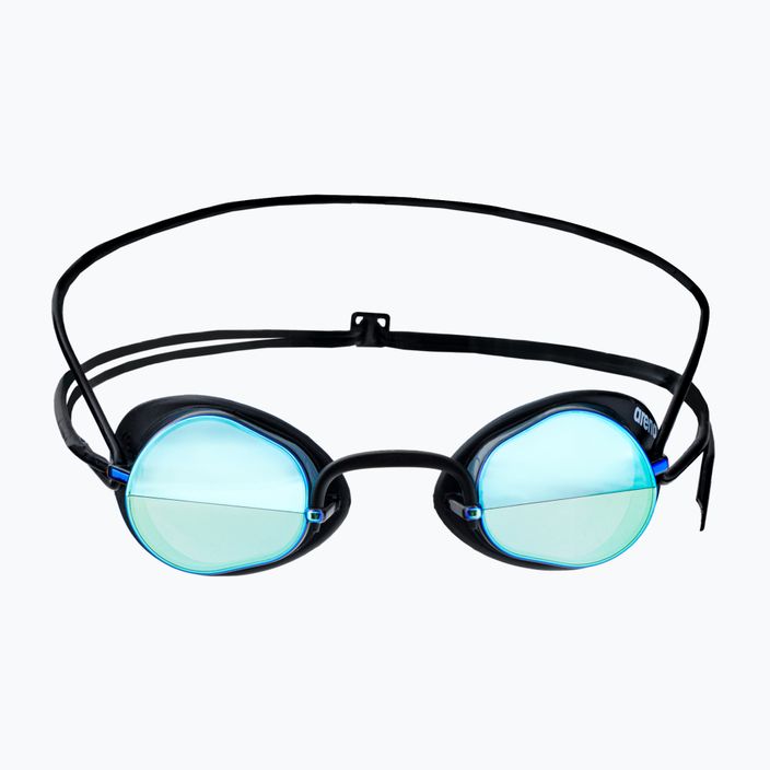 Arena Swedix Mirror dūminiai/mėlyni/juodi/juodi plaukimo akiniai 2