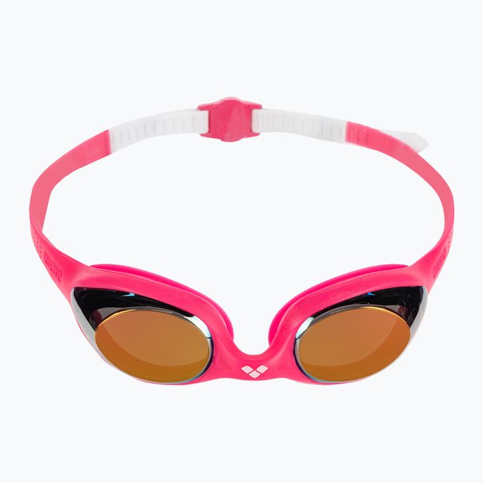 Vaikiški plaukimo akiniai arena Spider JR Mirror white/pink/fuchsia 2