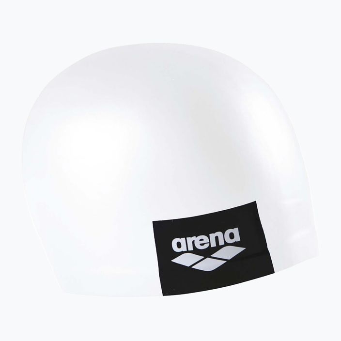 Arena Logo Liejama balta plaukimo kepuraitė 2