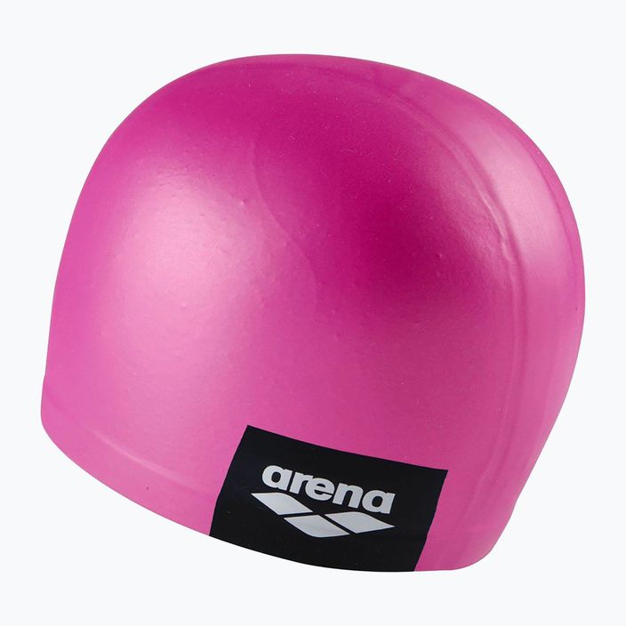 Arena Logo Liejama rožinė plaukimo kepuraitė 2