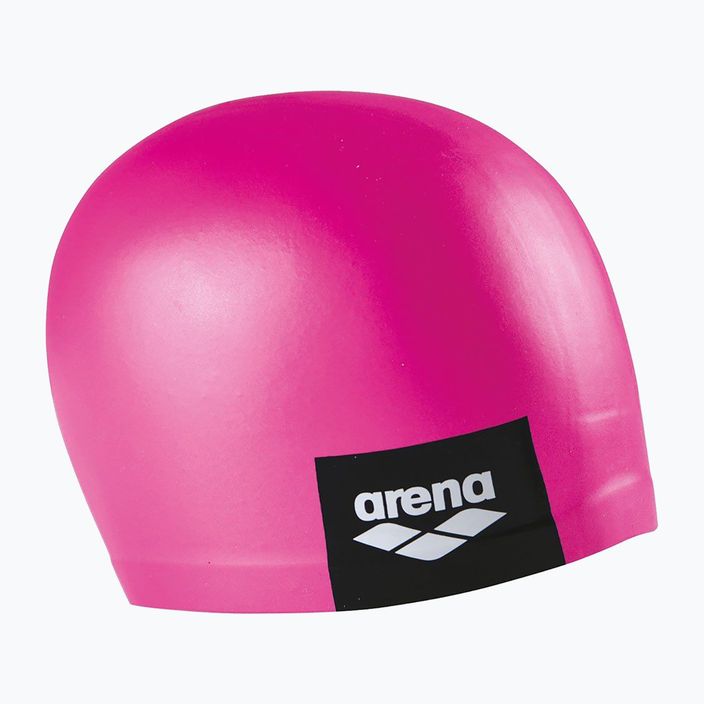 Arena Logo Liejama rožinė plaukimo kepuraitė 3