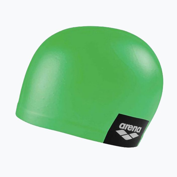 Arena Logo Liejama žirnių žalios spalvos plaukimo kepuraitė 3