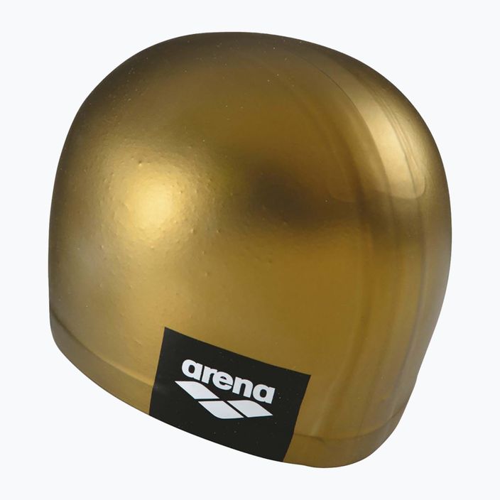 Arena logotipas Liejama auksinė plaukimo kepuraitė 3