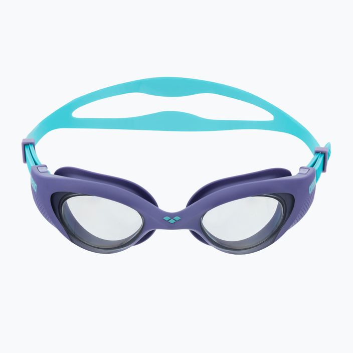 Moteriški plaukimo akiniai arena The One Woman dūminiai/violetiniai/turkio spalvos 2