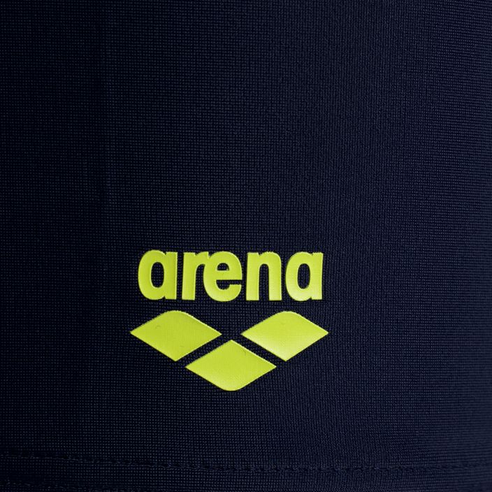Arena Spotlight Trumpos tamsiai mėlynos / švelniai žalios spalvos vaikiškos plaukimo bokserės 3