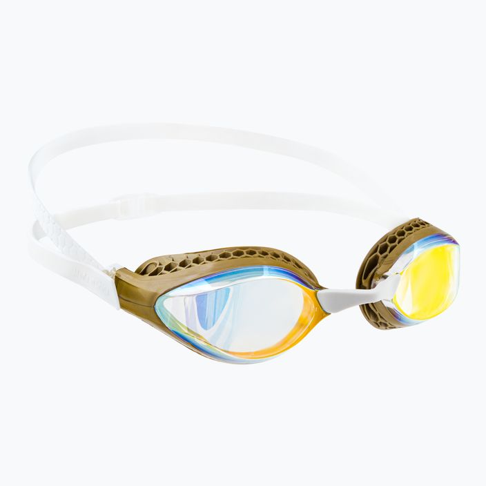 Arena Air-Speed Mirror geltoni vario/aukso/daugiafunkciniai plaukimo akiniai