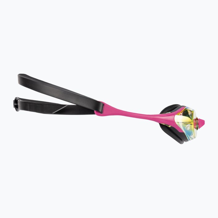 Arena plaukimo akiniai Cobra Swipe Mirror geltoni variniai/rožiniai 3