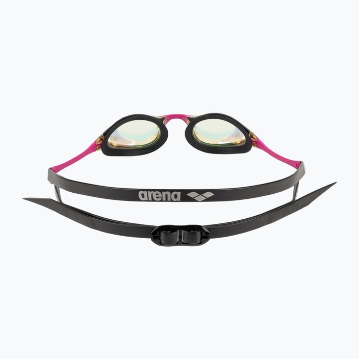 Arena plaukimo akiniai Cobra Swipe Mirror geltoni variniai/rožiniai 5