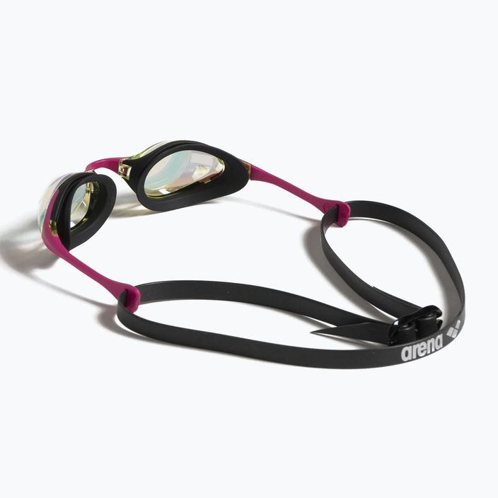 Arena plaukimo akiniai Cobra Swipe Mirror geltoni variniai/rožiniai 7