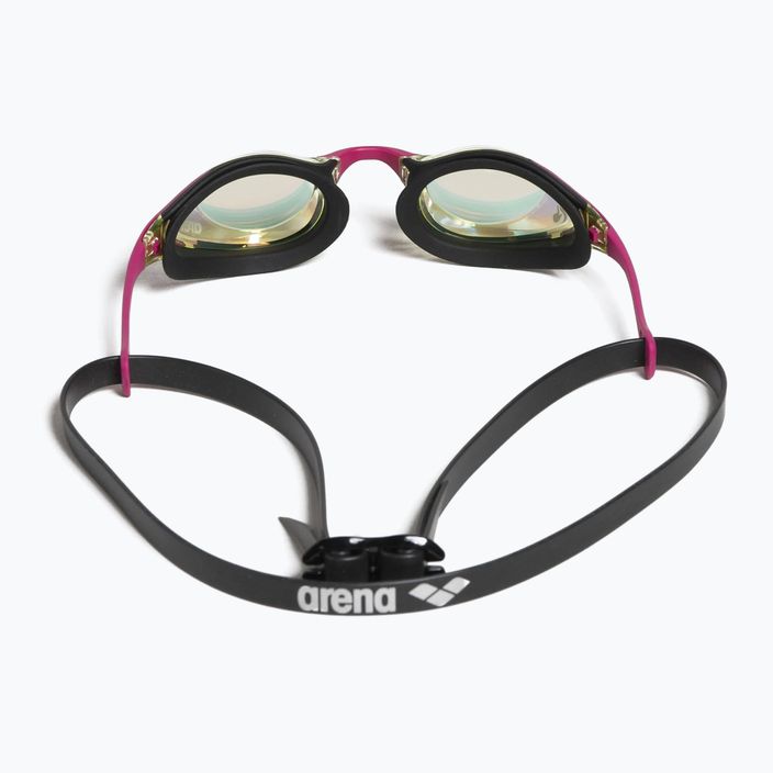 Arena plaukimo akiniai Cobra Swipe Mirror geltoni variniai/rožiniai 9