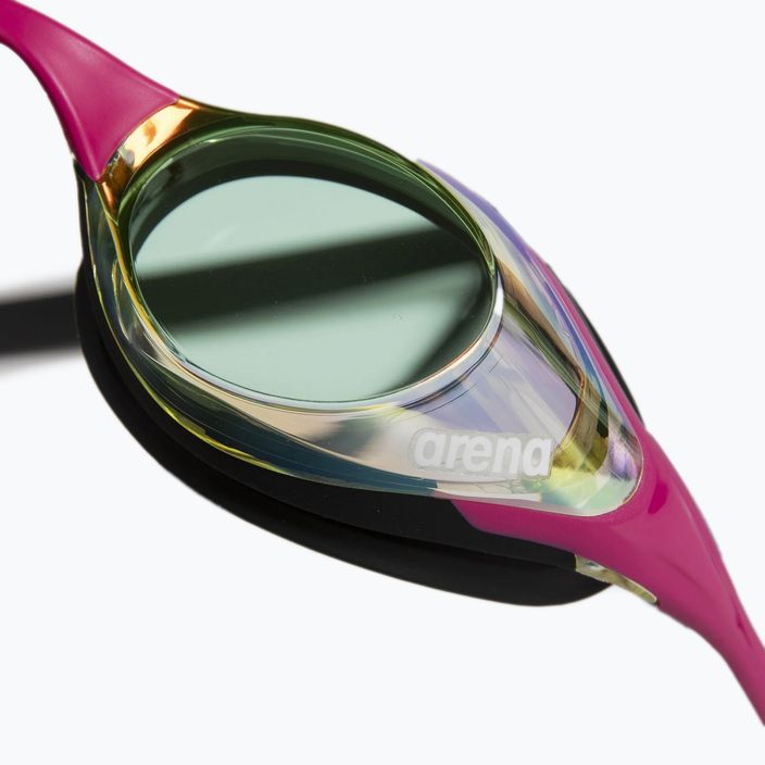 Arena plaukimo akiniai Cobra Swipe Mirror geltoni variniai/rožiniai 12