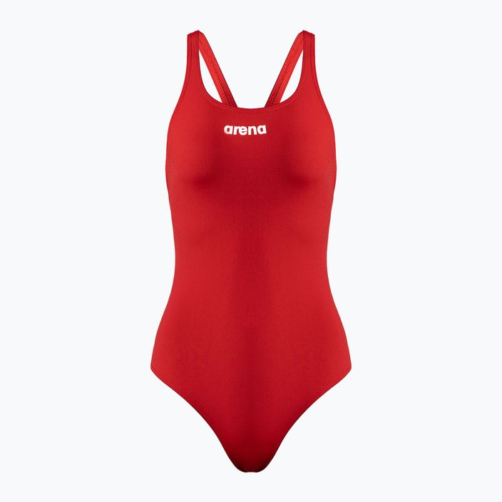 Moteriškas vientisas maudymosi kostiumėlis arena Team Swim Pro Solid raudona/balta