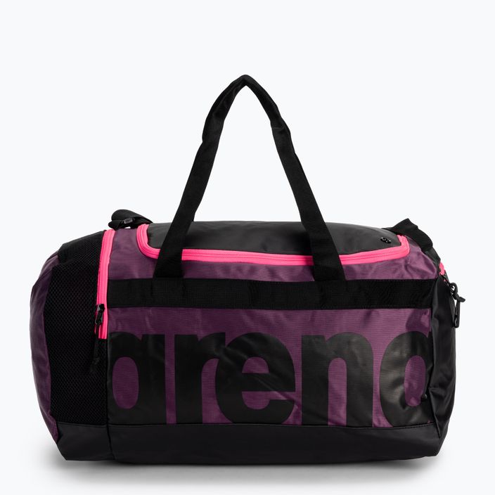 Arena Spiky III 40 l slyvų/neoninės rožinės spalvos maudymosi krepšys 3
