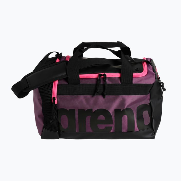 Arena Spiky III 40 l slyvų/neoninės rožinės spalvos maudymosi krepšys