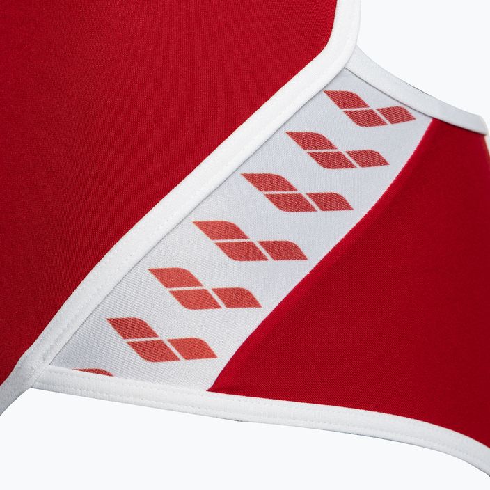 Moteriškas vientisas maudymosi kostiumėlis arena Icons Super Fly Back Solid raudona/balta 4