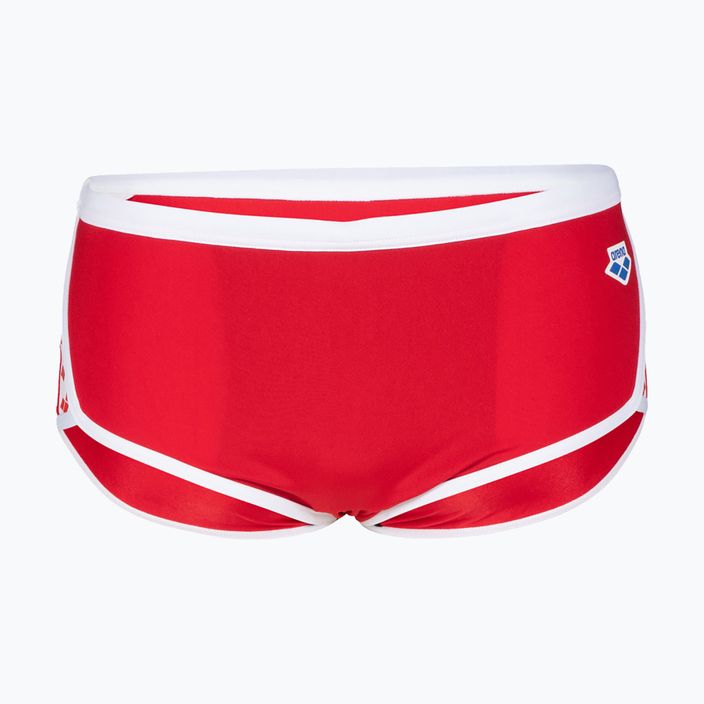 Vyriškos arena Icons Swim Low Waist Short Solid raudonos/baltos spalvos maudymosi kelnaitės 4