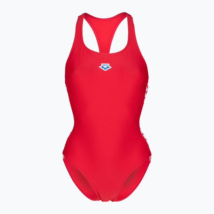 Moteriškas vientisas maudymosi kostiumėlis arena Icons Racer Back Solid raudonas 5