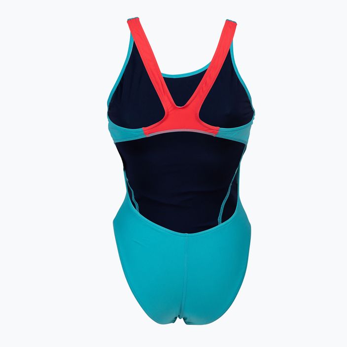 Moteriškas vientisas maudymosi kostiumėlis arena Team Swim Tech Solid matrinica/floreale 5